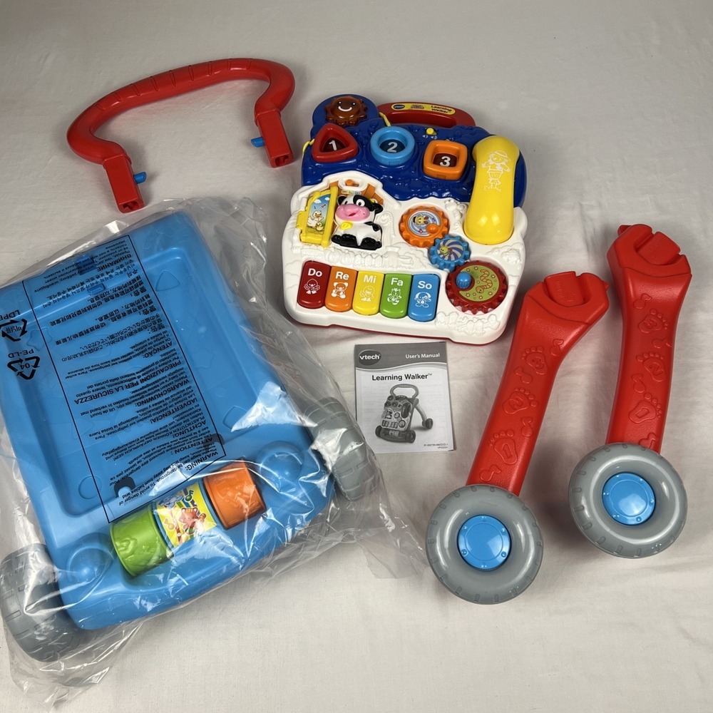VTech Sit to Stand Learning Walker Blue Baby Toy 80-077069 9 Months to 3 Years